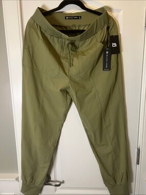 Blanc Noir Olive Green Jogger Pants